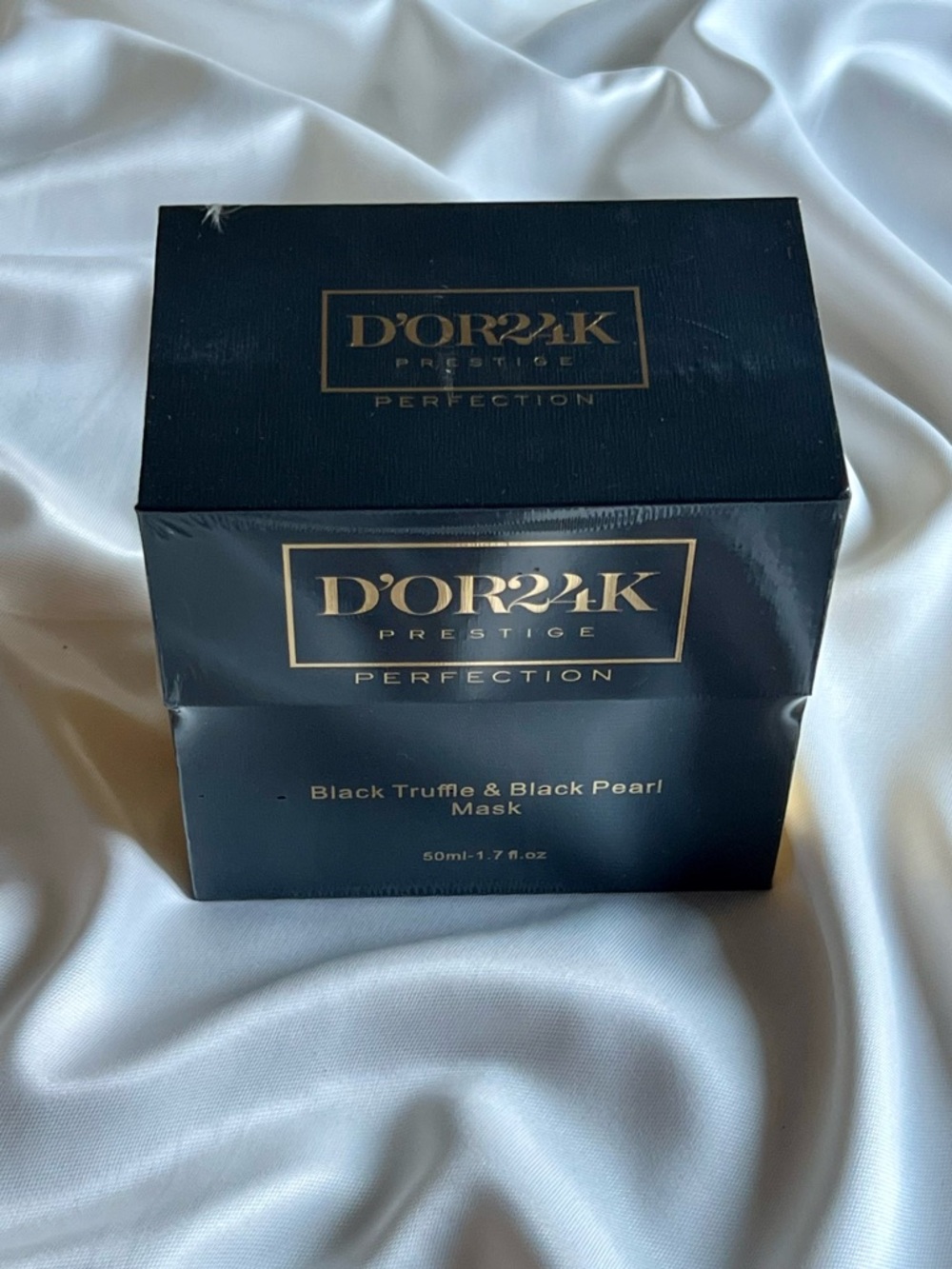 D'OR24K Prestige Perfection Black Truffle & Black Pearl Mask - Black & Gold